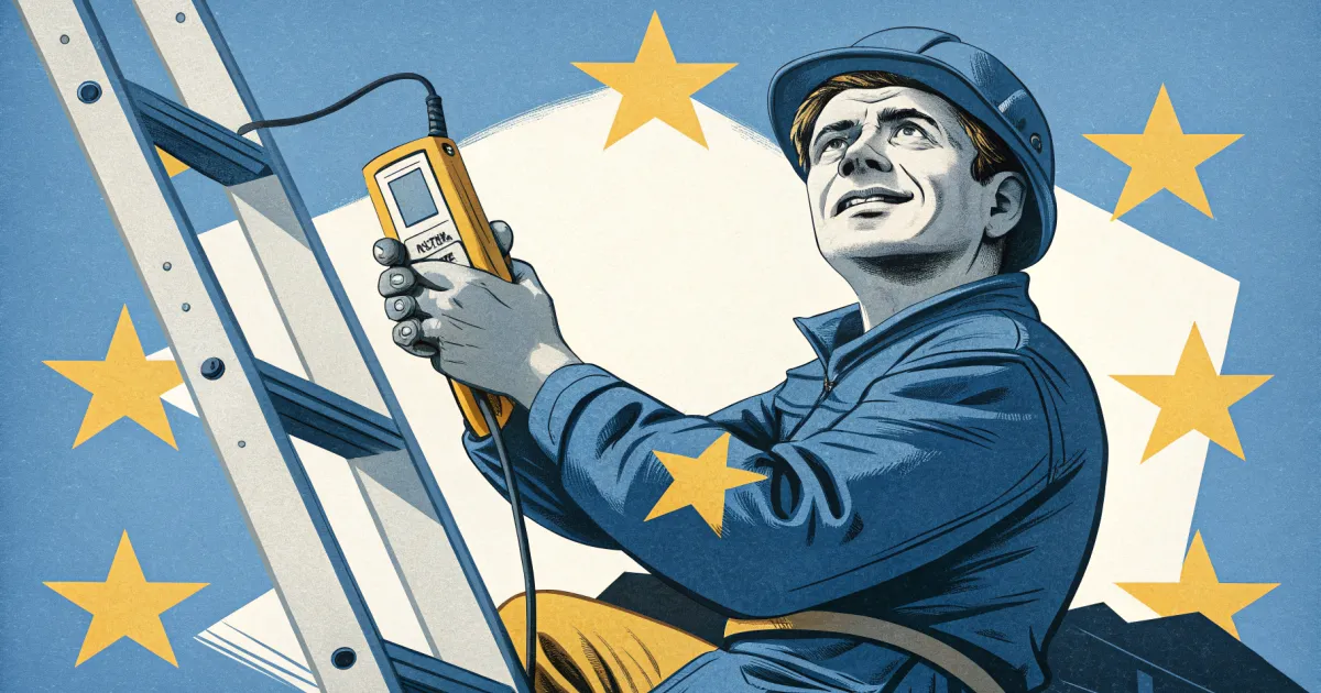 An electrician at work, illustrating does an Electrician Business Actually Need a Blog.