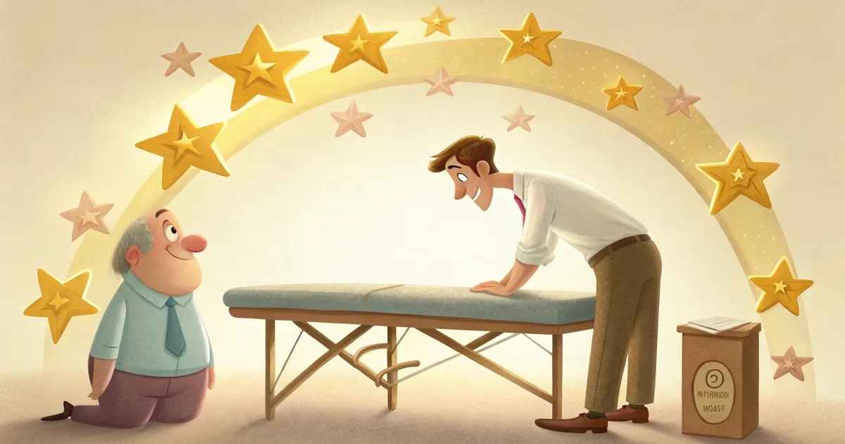 A chiropractor at work, illustrating what Should I Post on My Google Business Profile, and How Often.