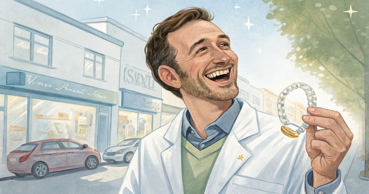 An orthodontist at work, illustrating why Is My Competitor Ranking Above Me on Google Maps.